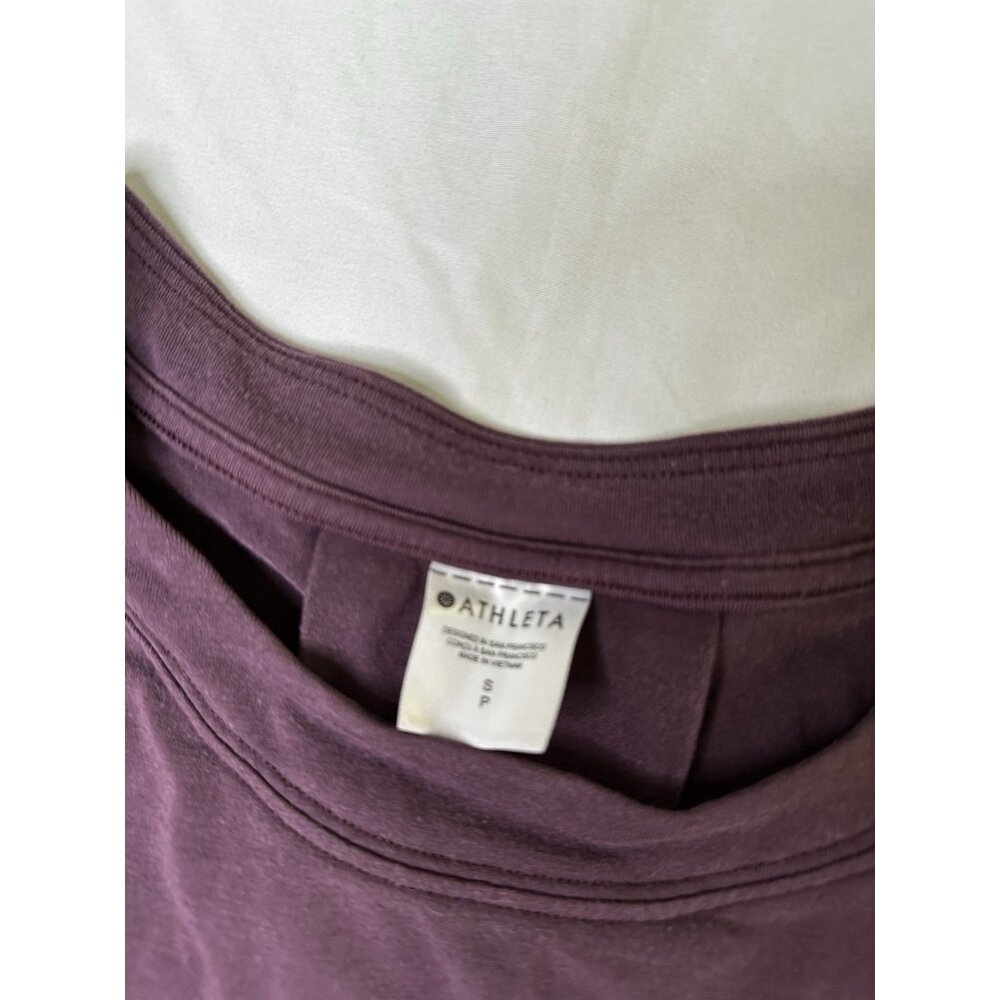 Athleta With Ease Top Women’s Burgundy Berry Small - Picture 4 of 8
